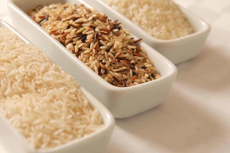 Picture of 3 kinds of rice
