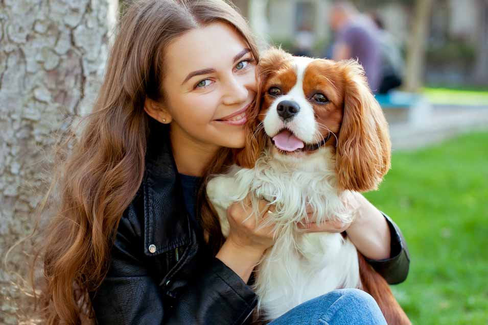 Picture of a girl and a Cavalier