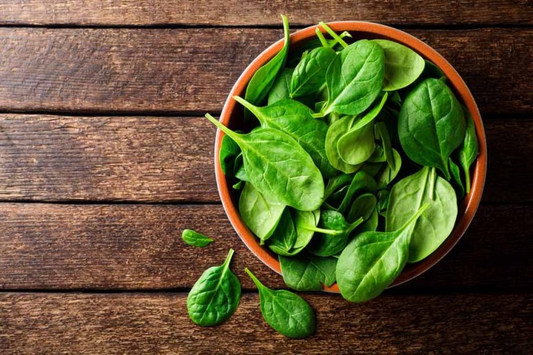 Picture of a bowl of spinach