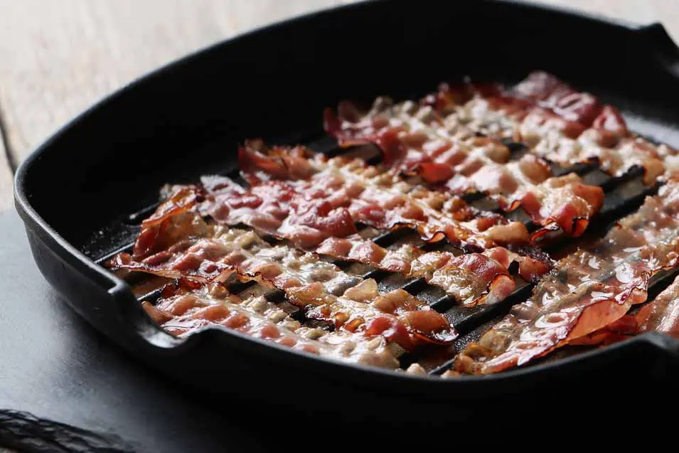 bacon in a pan