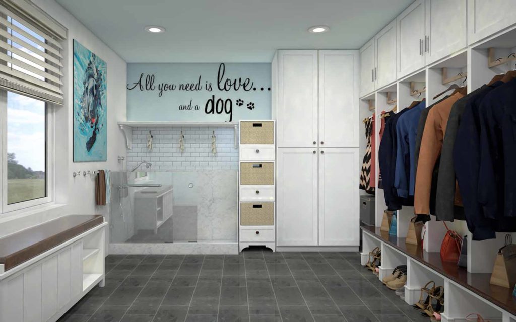 Graphic of Mudroom of Pet Friendly House