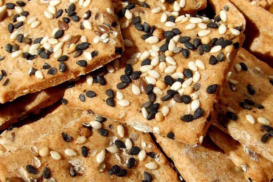 Picture of a crackers with seeds