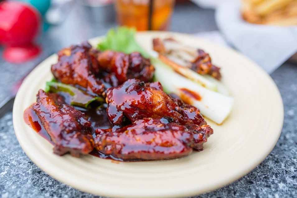 bbq sauce on wings