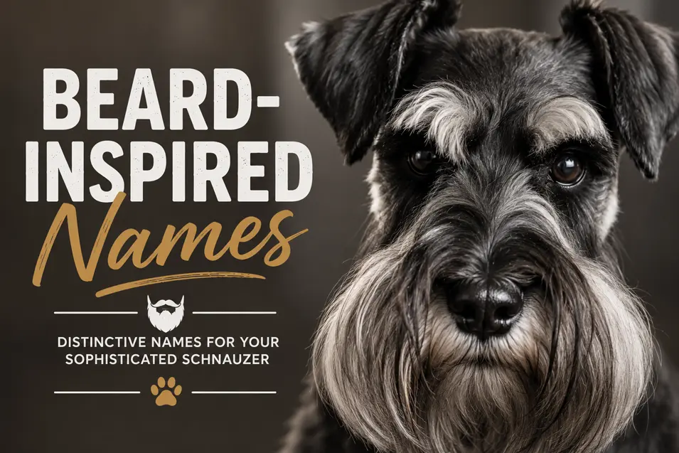 Elegant close-up portrait of a Miniature Schnauzer showcasing its iconic beard and expressive eyebrows against a soft, studio-style background.